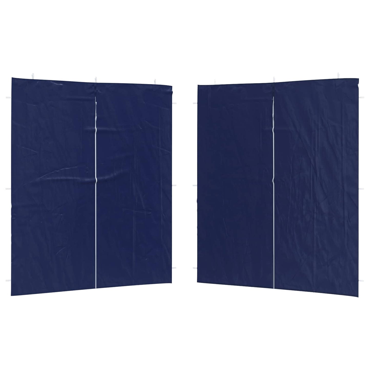 Party Tent Sidewall 2 pcs Blue 200 x 195 cm PE and Steel