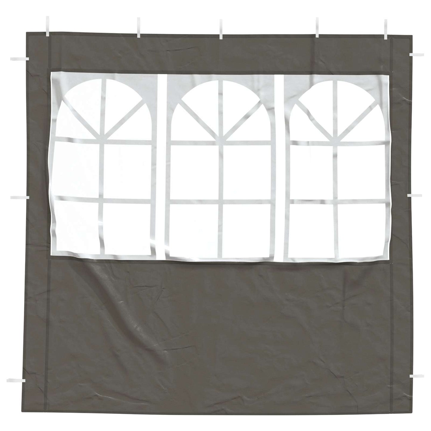 Party Tent Sidewall 2 pcs 200 x 195 cm Anthracite PE and Steel