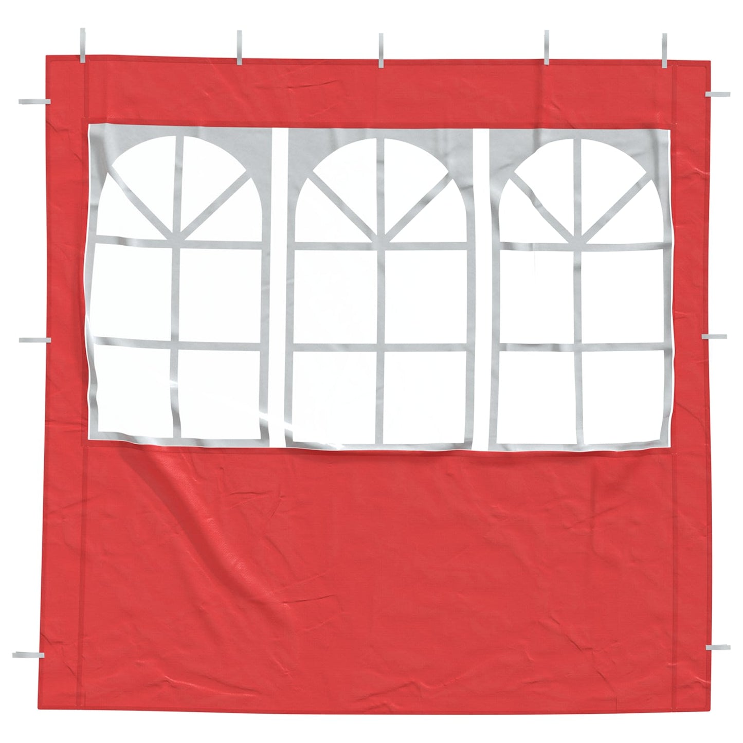 Party Tent Sidewall 2 pcs 200 x 195 cm Red PE and Steel