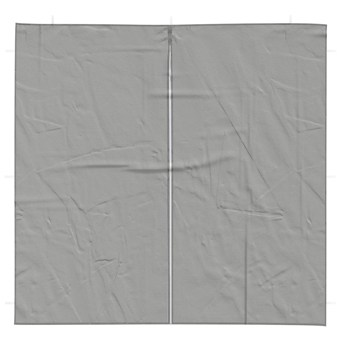 Party Tent Sidewall 2 pcs Light Grey 200 x 195 cm PE and Steel