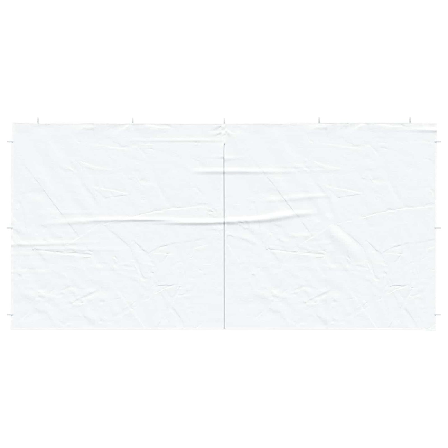 Party Tent Sidewall 2 pcs White 400 x 195 cm PE and Steel