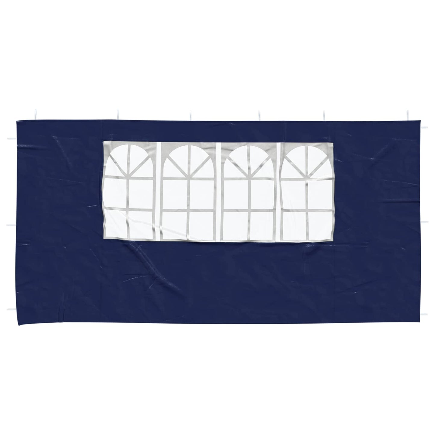 Party Tent Sidewall 2 pcs 400 x 195 cm Blue PE and Steel