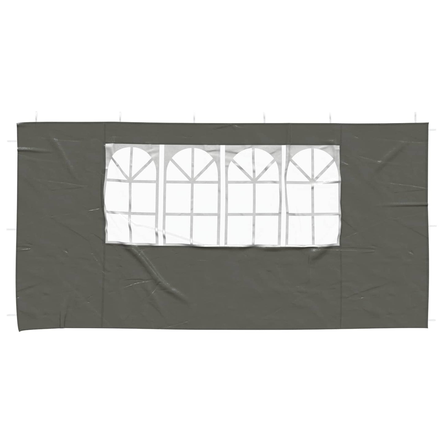 Party Tent Sidewall 2 pcs 400 x 195 cm Anthracite PE and Steel