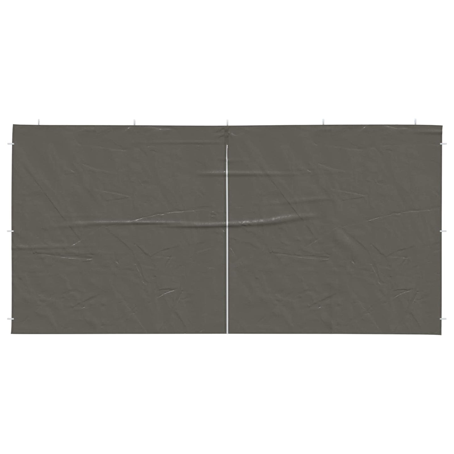 Party Tent Sidewall 2 pcs Anthracite 400 x 195 cm PE and Steel