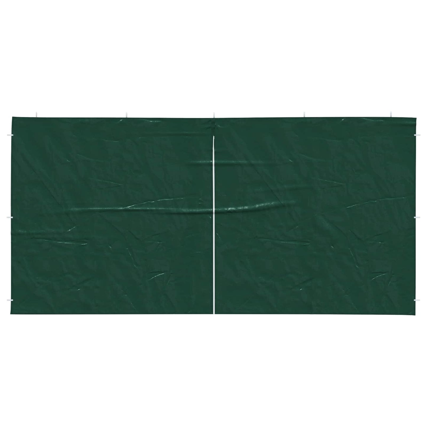 Party Tent Sidewall 2 pcs Green 400 x 195 cm PE and Steel