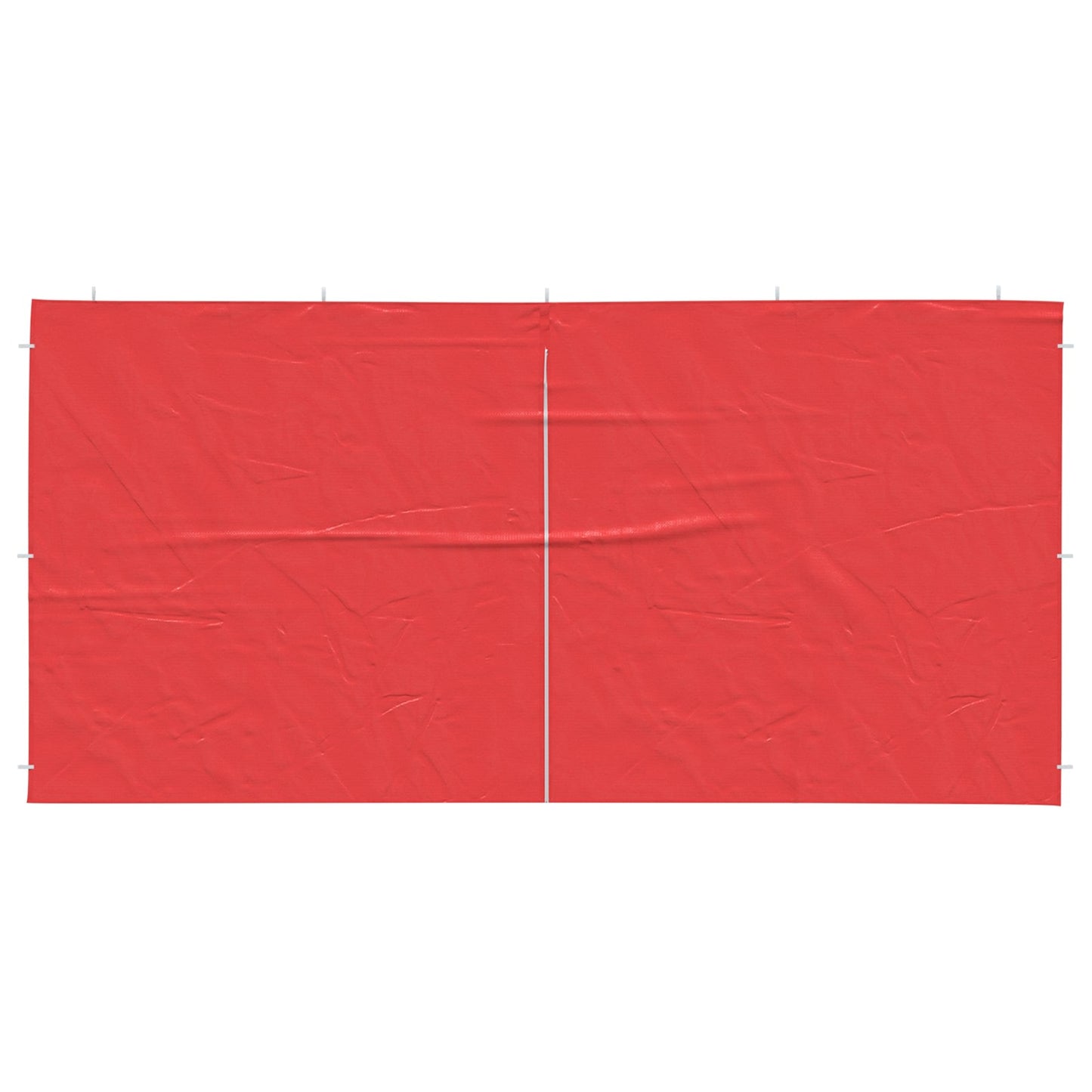 Party Tent Sidewall 2 pcs Red 400 x 195 cm PE and Steel