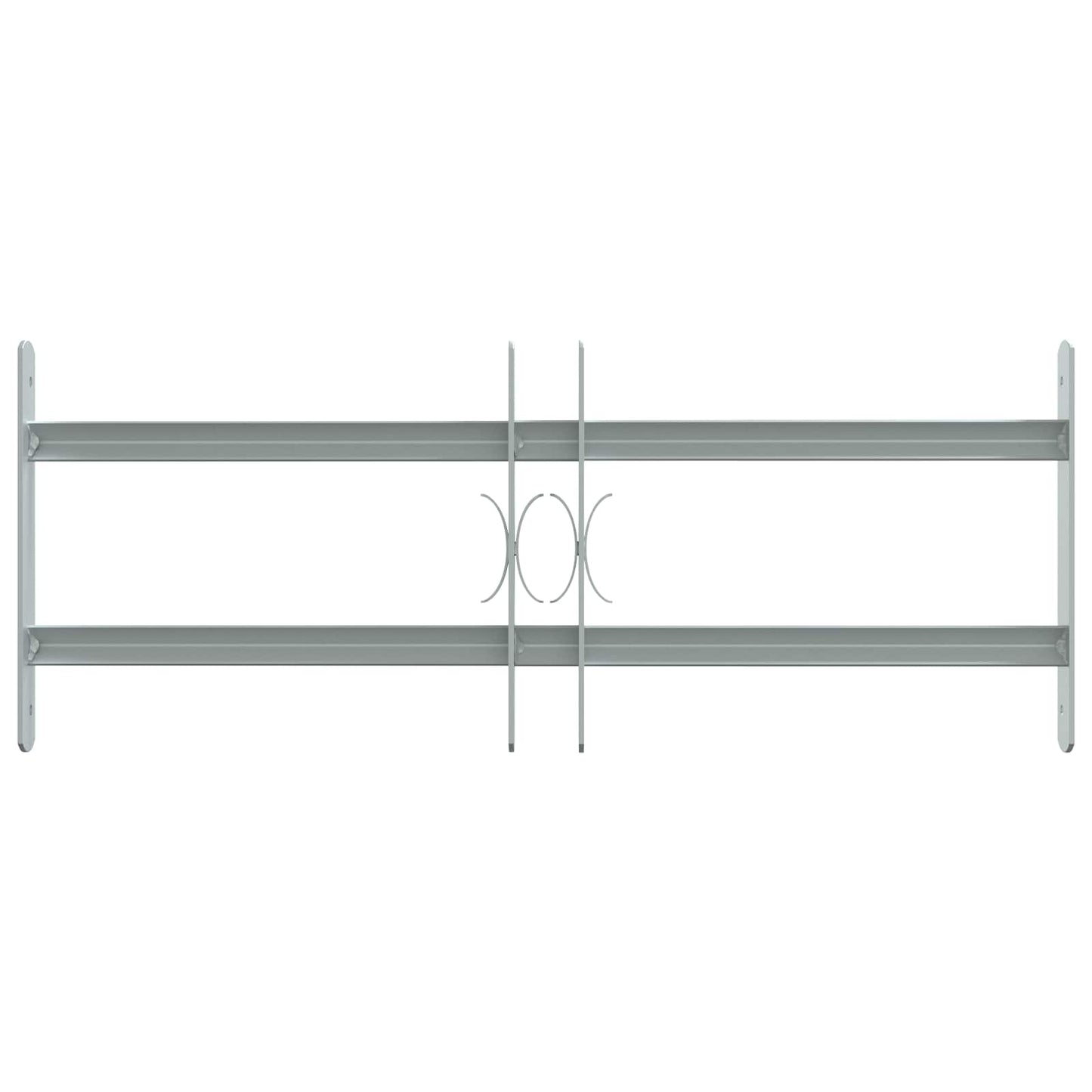 Security Grille for Windows with 2 Crossbars 3 pcs 430-740 mm