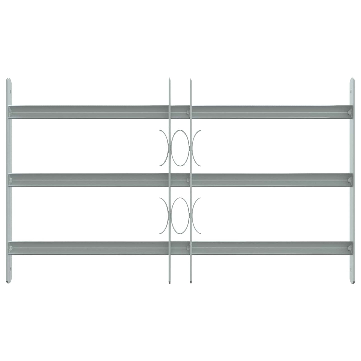 Security Grille for Windows with 3 Crossbars 3 pcs 430-740 mm