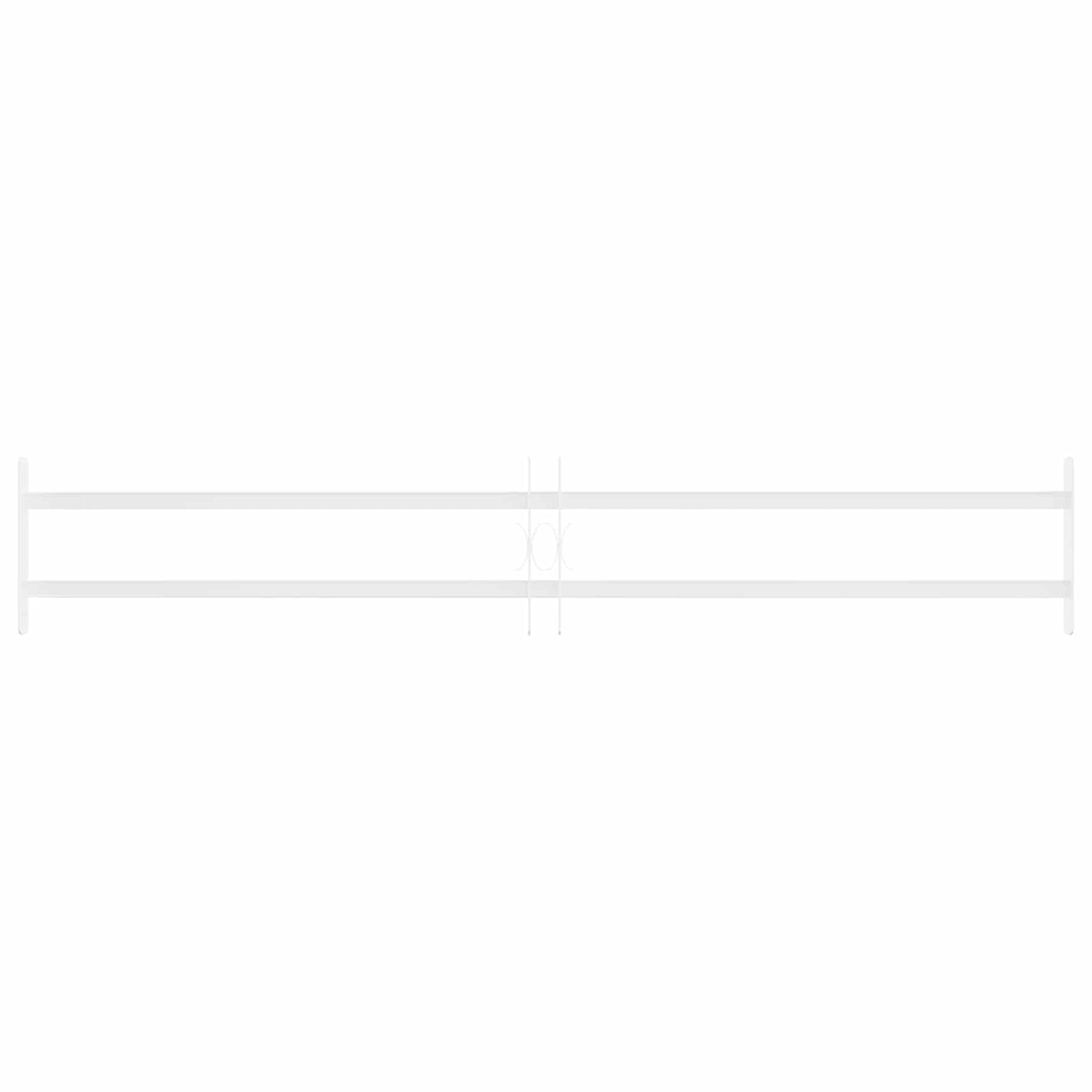 Security Grille for Windows with 2 Crossbars 3 pcs 93-174 cm