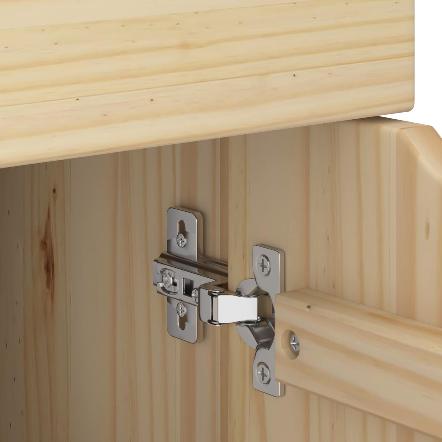 Rolling Cabinet Brown 63.5 x 39 x 65.5 cm Solid Pine Wood
