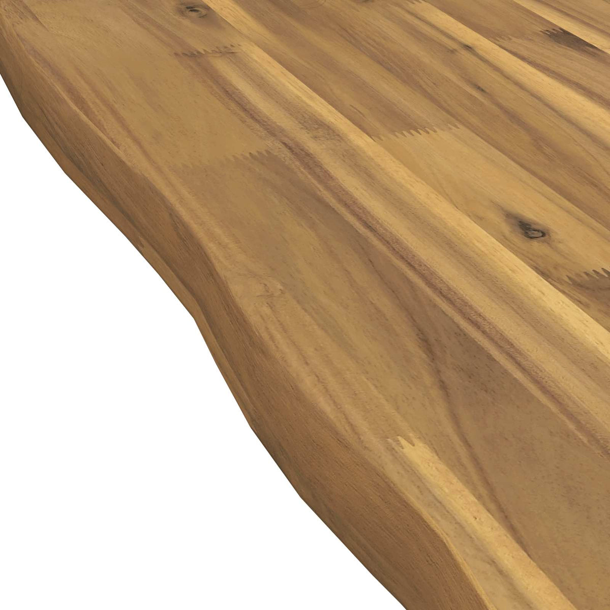 Live Edge Table Top 120 x 20 x 3.5 cm Rectangular White