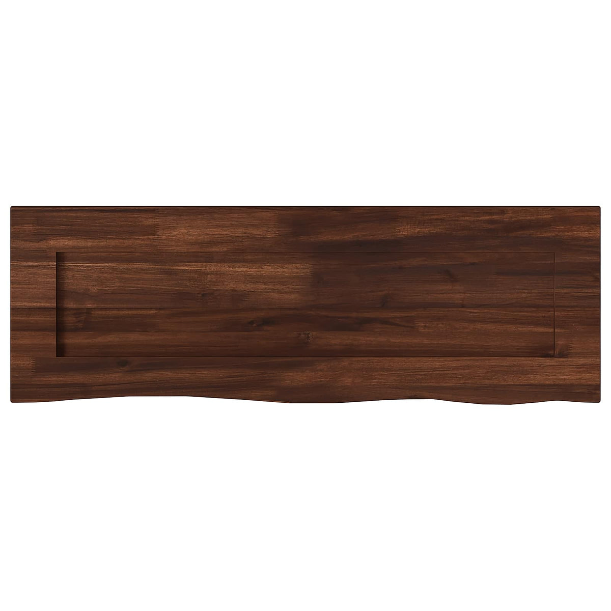 Live Edge Table Top 90 x 30 x 3.5 cm Rectangular Dark Brown