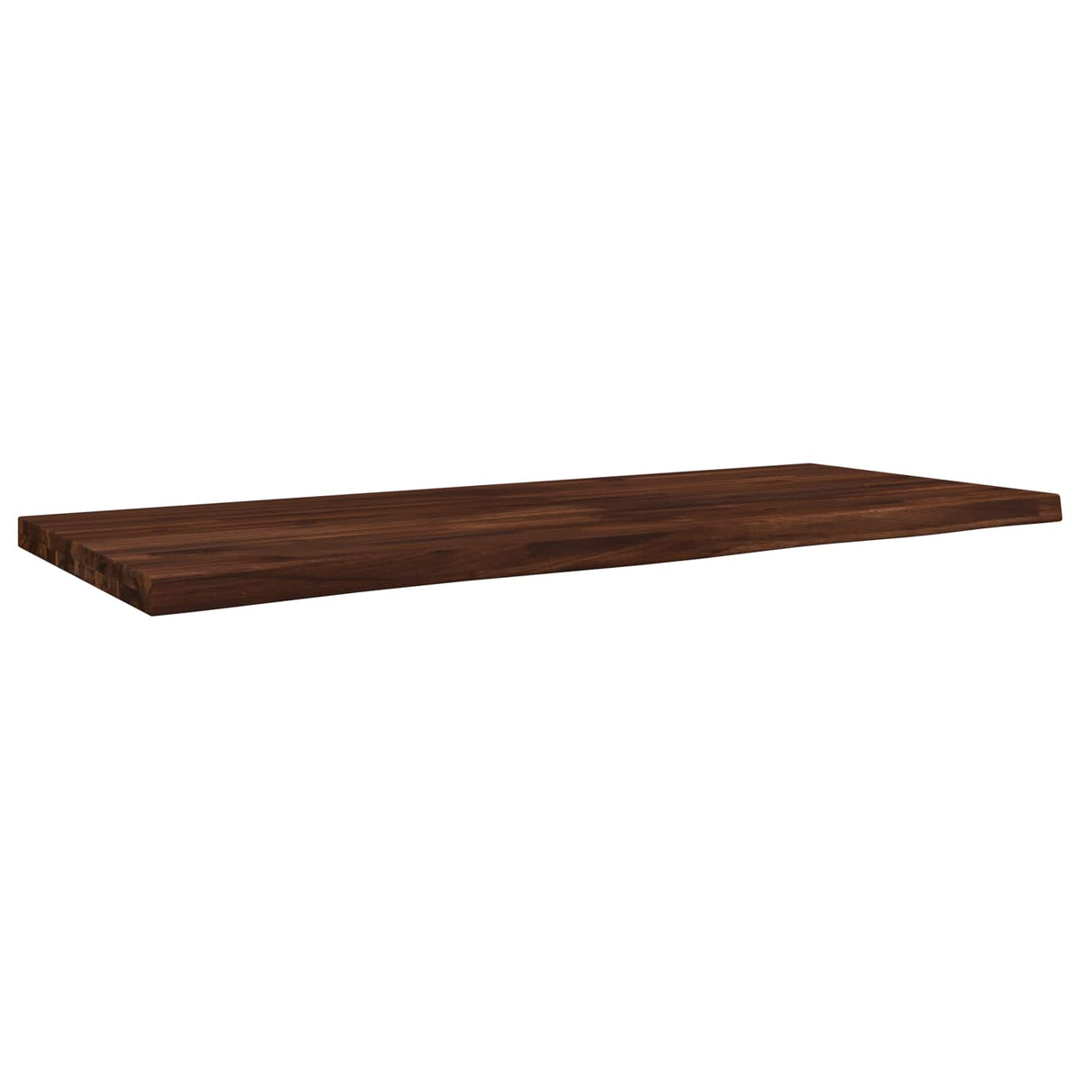 Live Edge Table Top 120 x 40 x 3.5 cm Rectangular Dark Brown