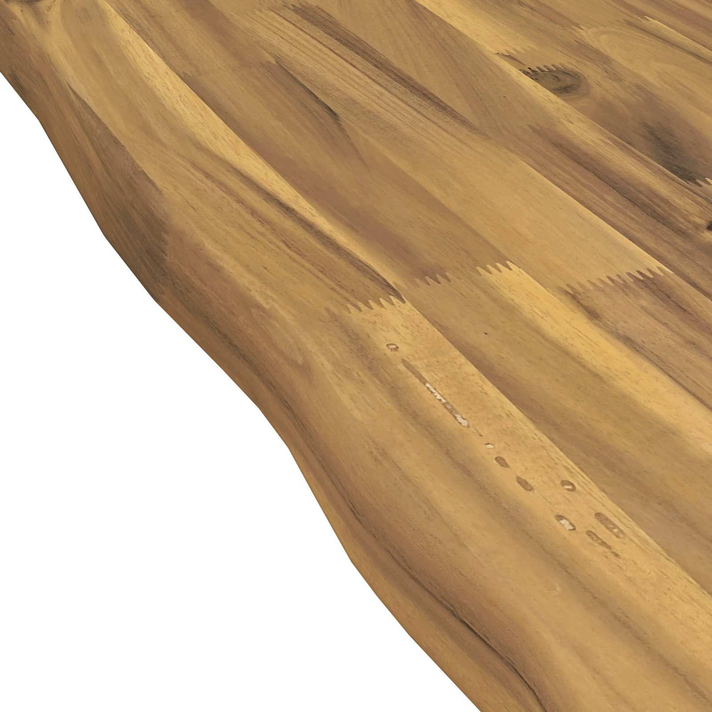 Live Edge Table Top 130 x 50 x 3.5 cm Rectangular White