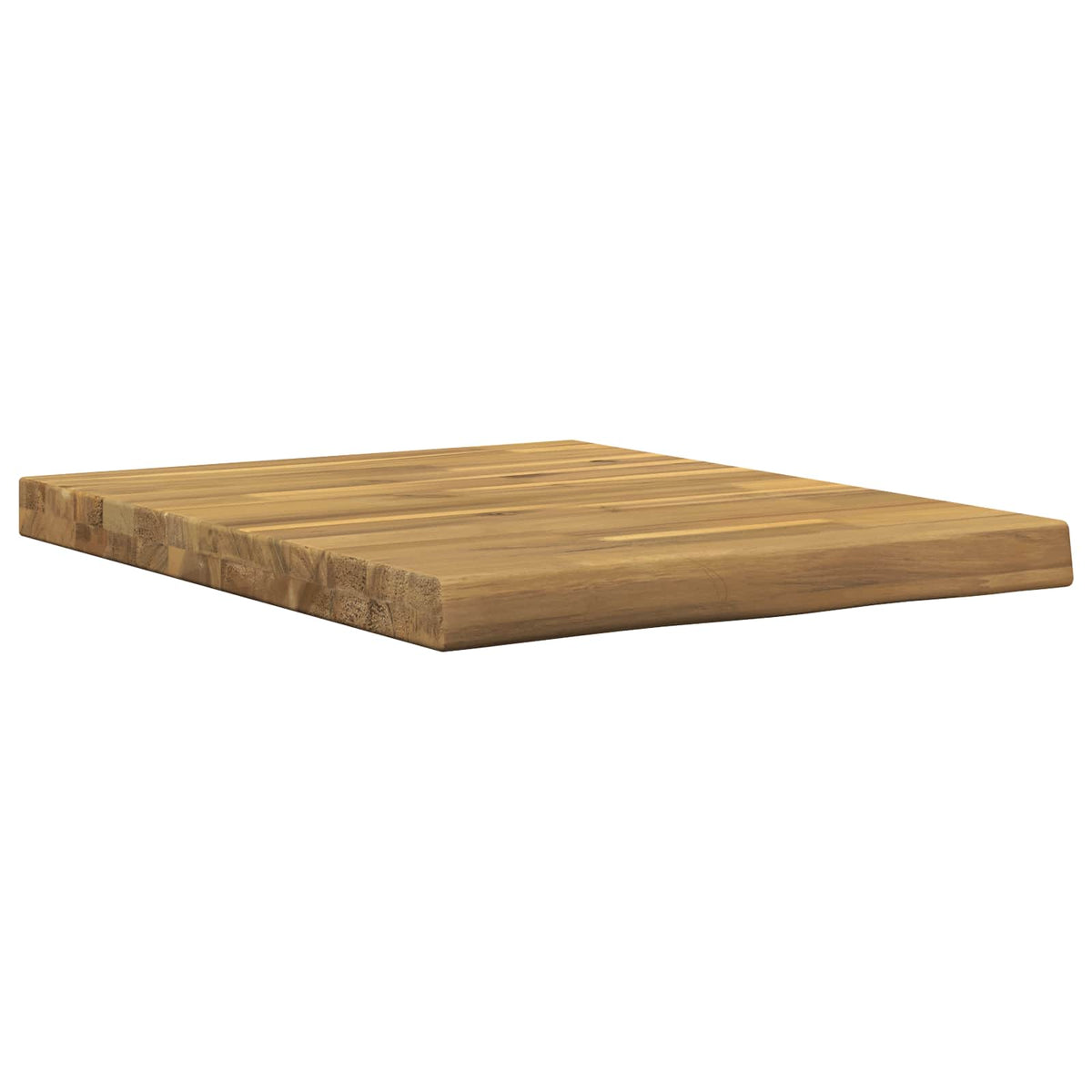 Live Edge Table Top 60 x 60 x 3.5 cm Square Solid Acacia Wood