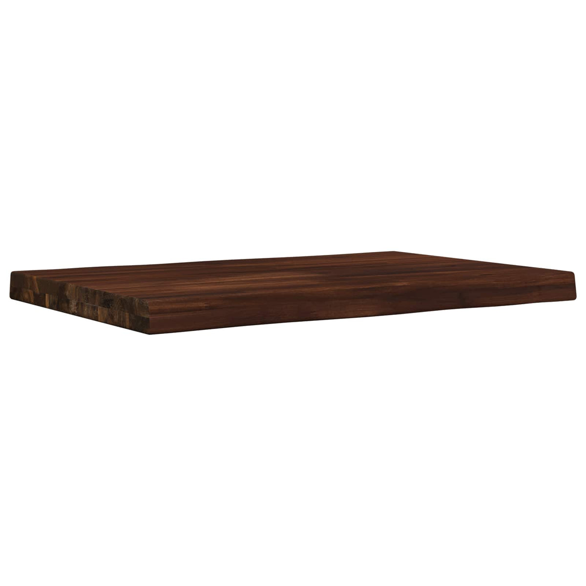 Live Edge Table Top 60 x 40 x 3.5 cm Rectangular Dark Brown
