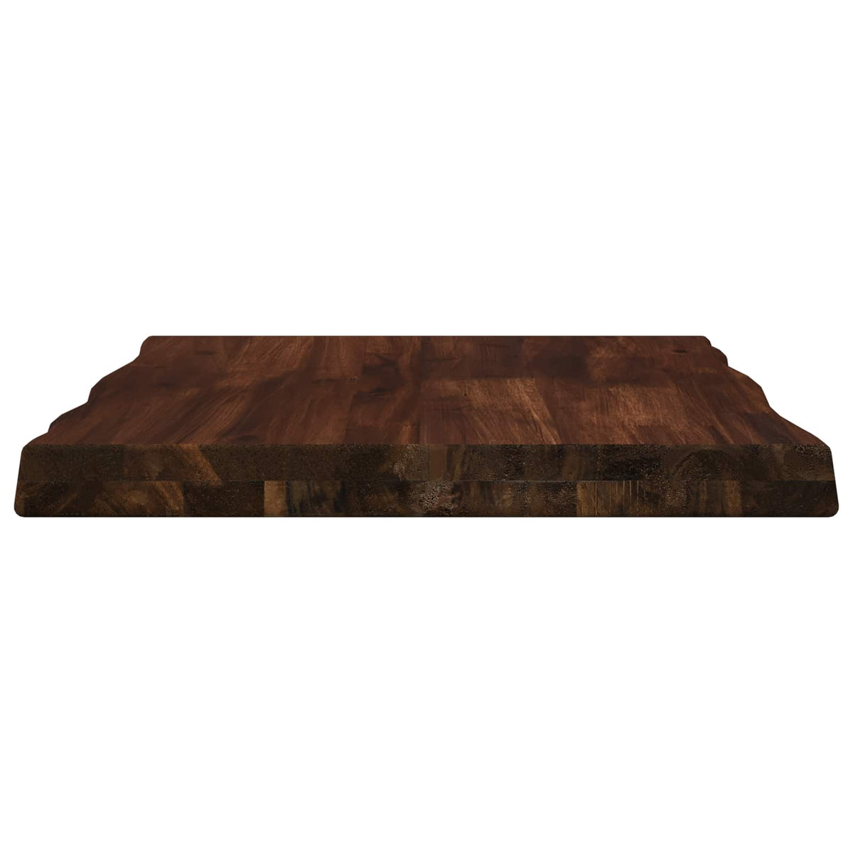 Live Edge Table Top 60 x 40 x 3.5 cm Rectangular Dark Brown