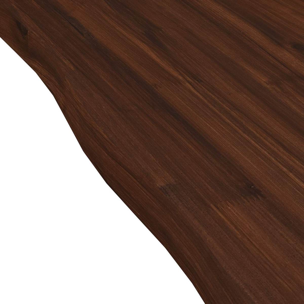 Live Edge Table Top 70 x 40 x 3.5 cm Rectangular Dark Brown