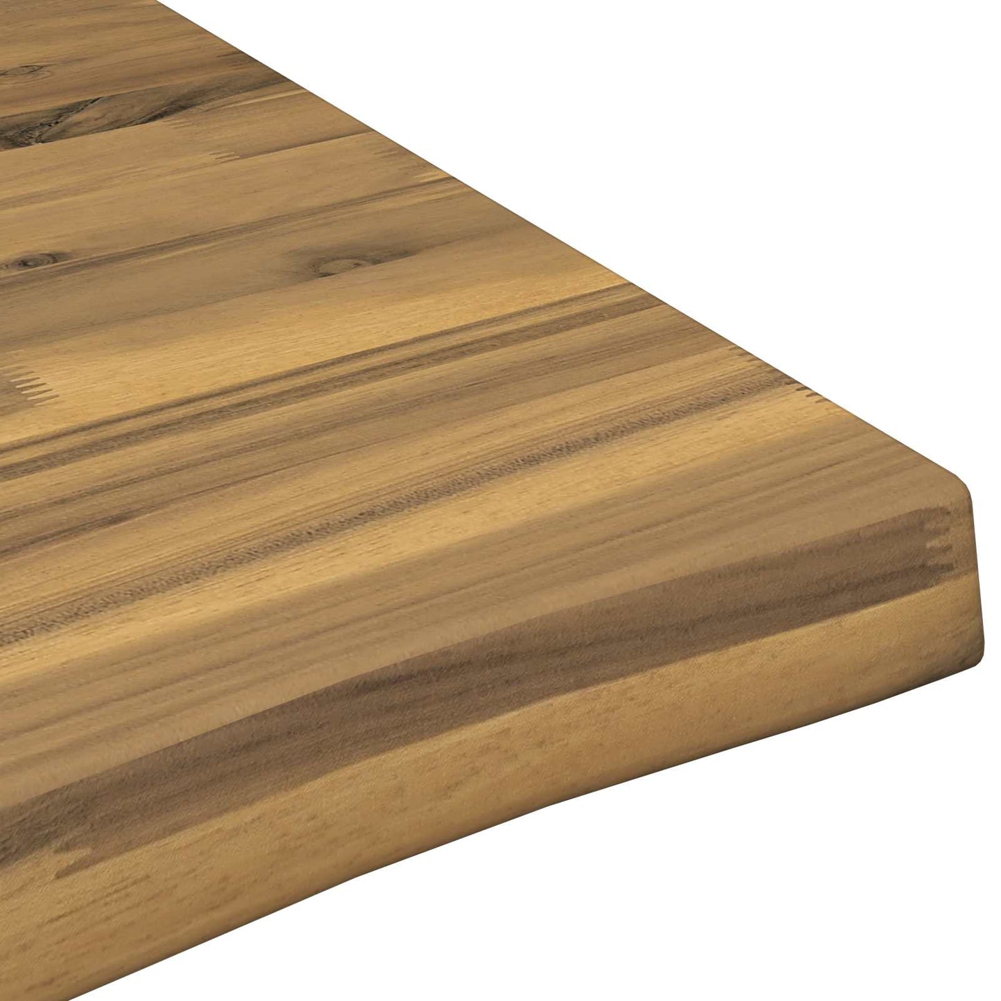 Live Edge Table Top 160 x 40 x 3.5 cm Rectangular White