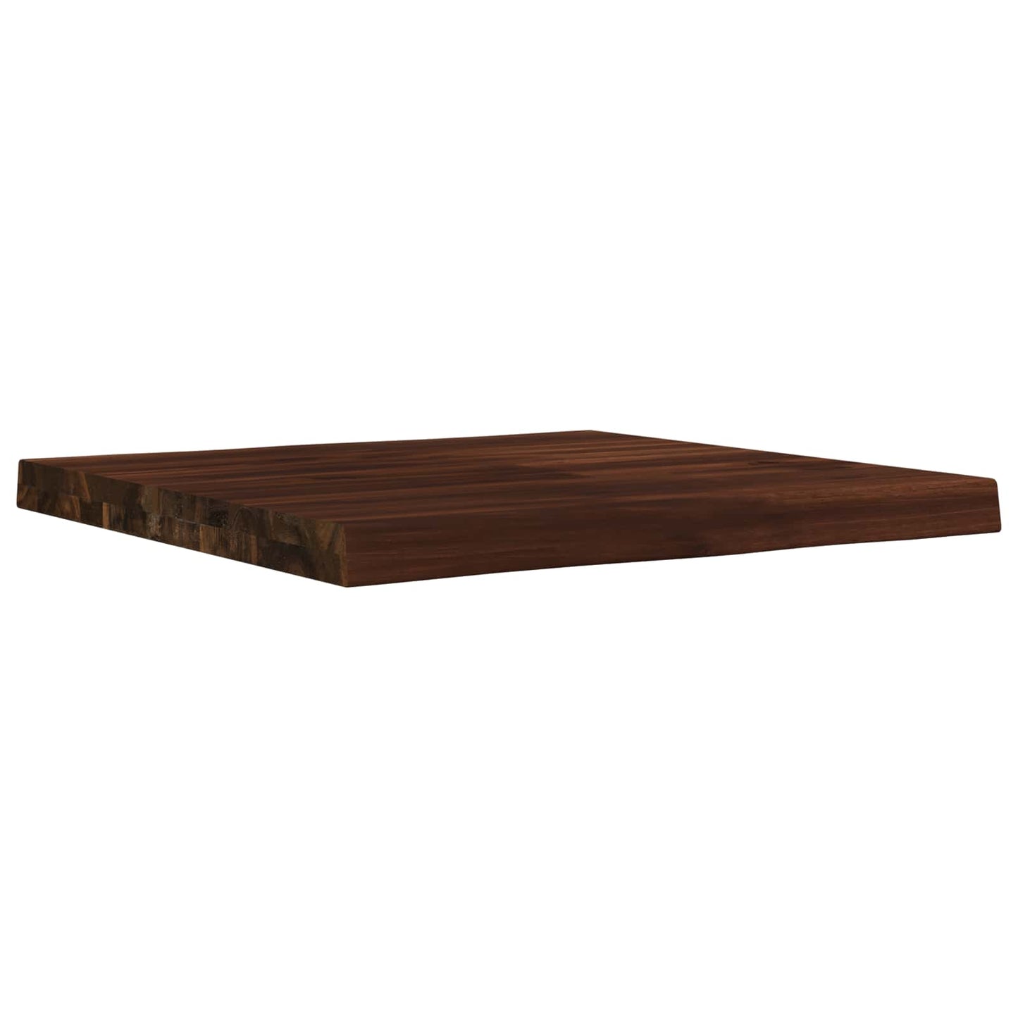 Live Edge Table Top 50 x 50 x 3.5 cm Square Solid Acacia Wood