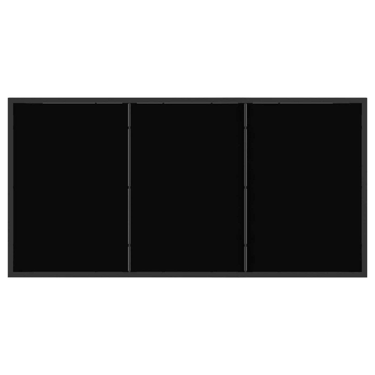 Garden Set 5 pcs Black Metal and Rattan