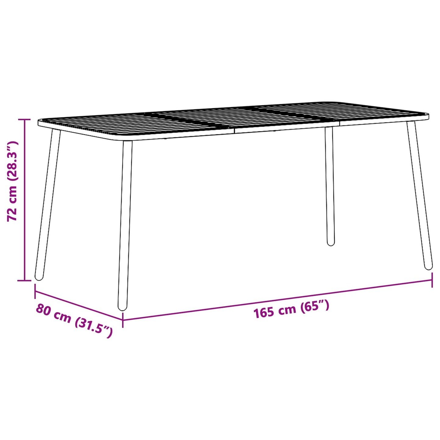 Dining Set 5 pcs Anthracite Steel