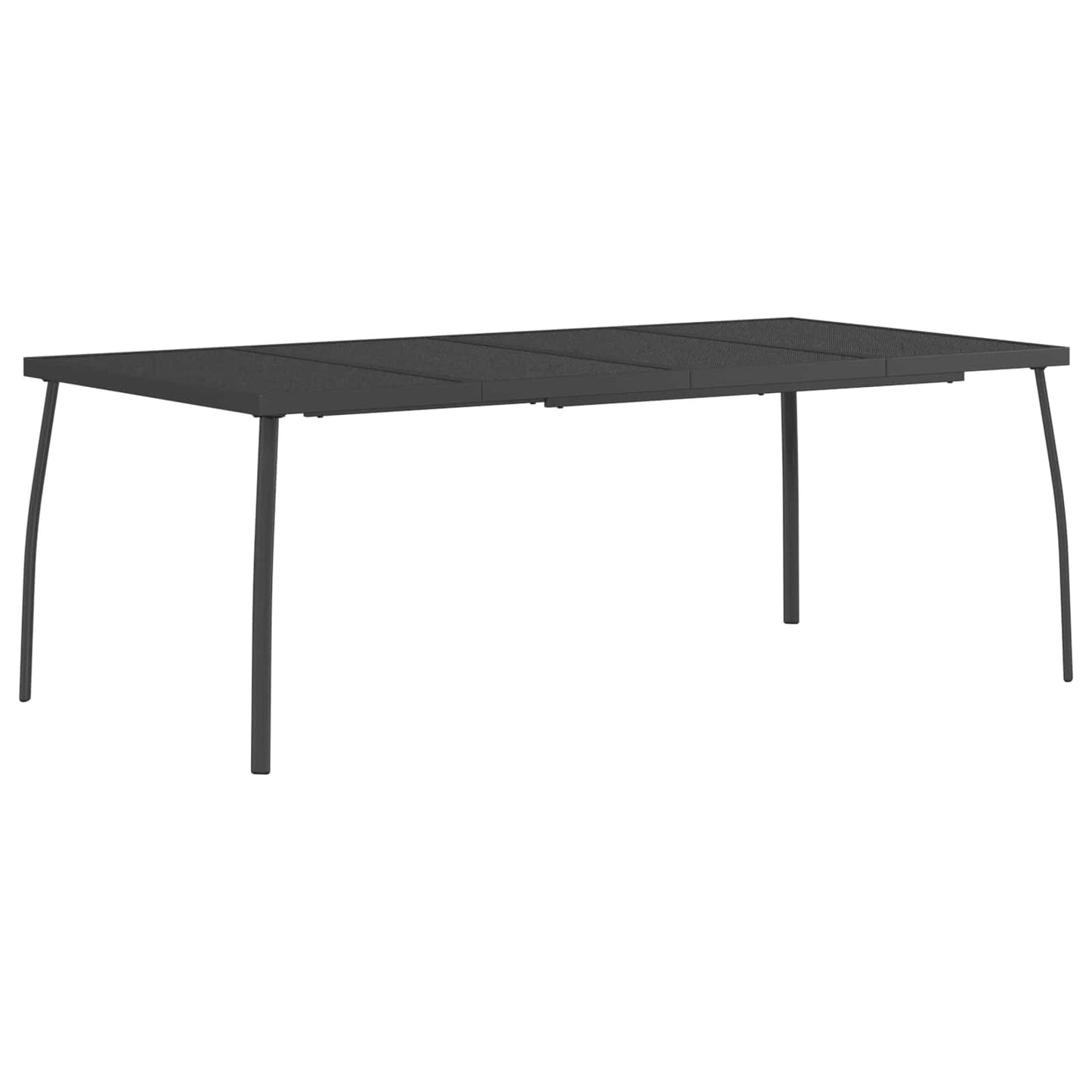 Dining Set 9 pcs Anthracite Steel