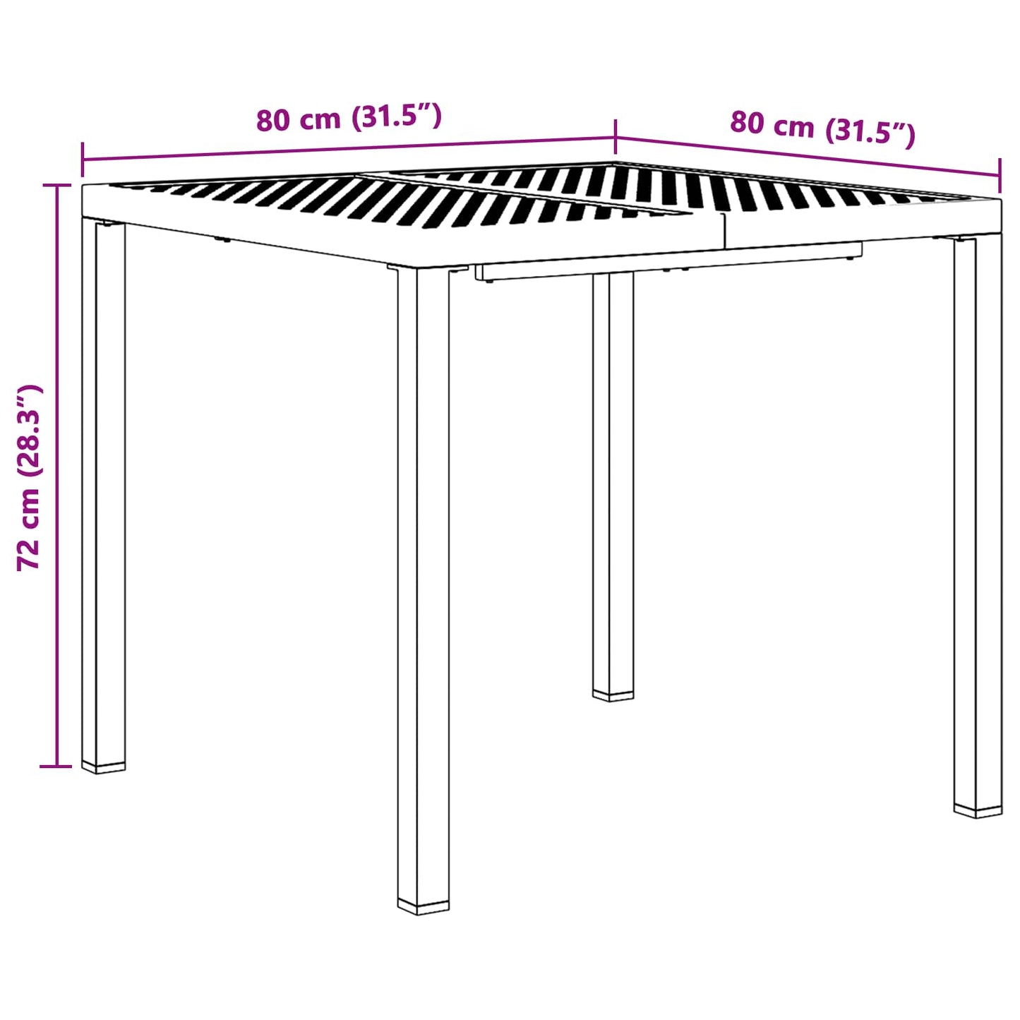 Outdoor Furniture Set 5 pcs Anthracite Steel