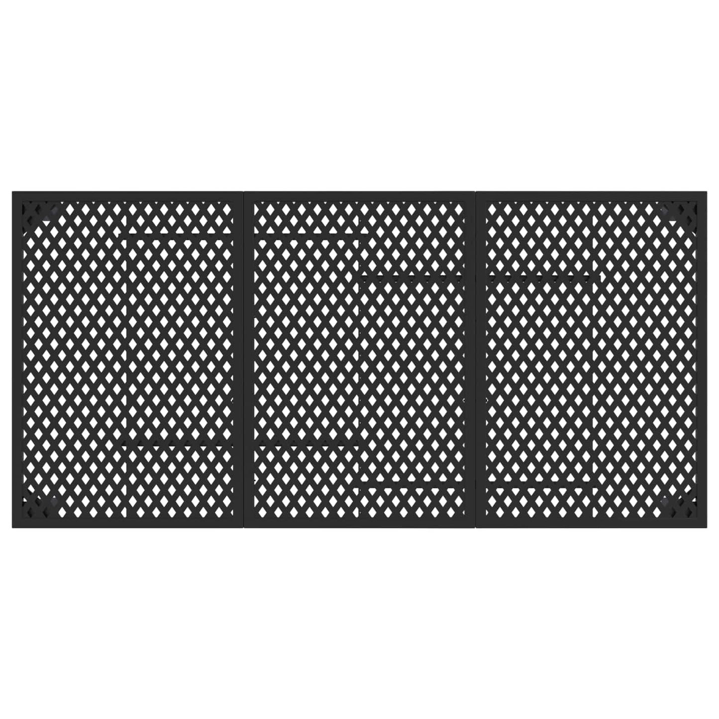Outdoor Furniture Set 7 pcs Anthracite Steel