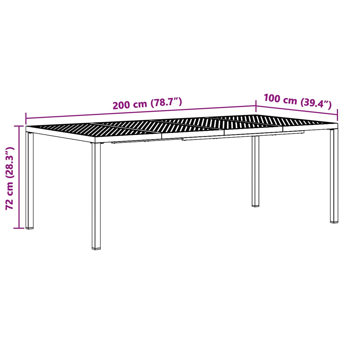 Outdoor Furniture Set 7 pcs Anthracite Steel