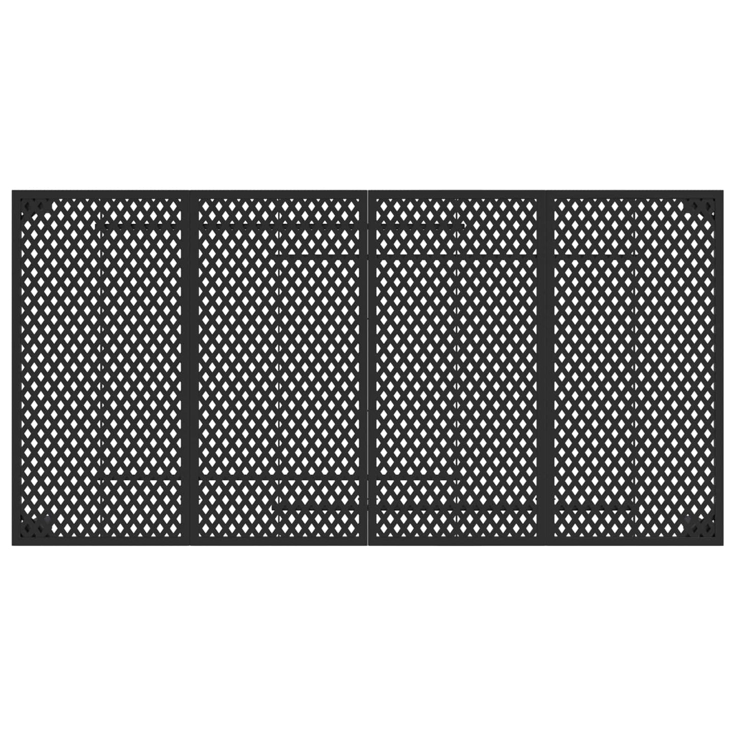 Outdoor Furniture Set 7 pcs Anthracite Steel