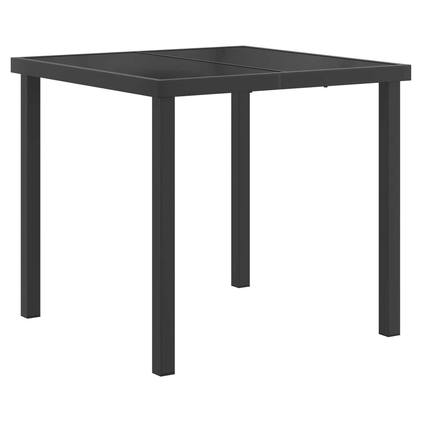 Outdoor Furniture Set 3 pcs Black and Anthracite Textilene