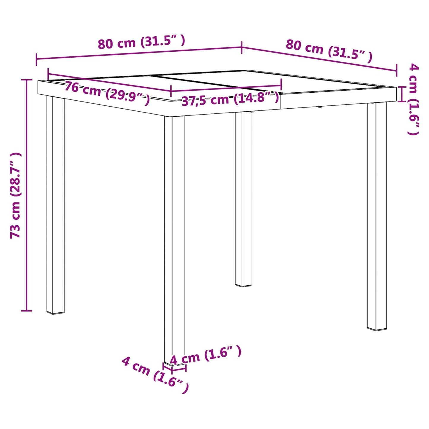 Outdoor Furniture Set 5 pcs Black and Anthracite Textilene