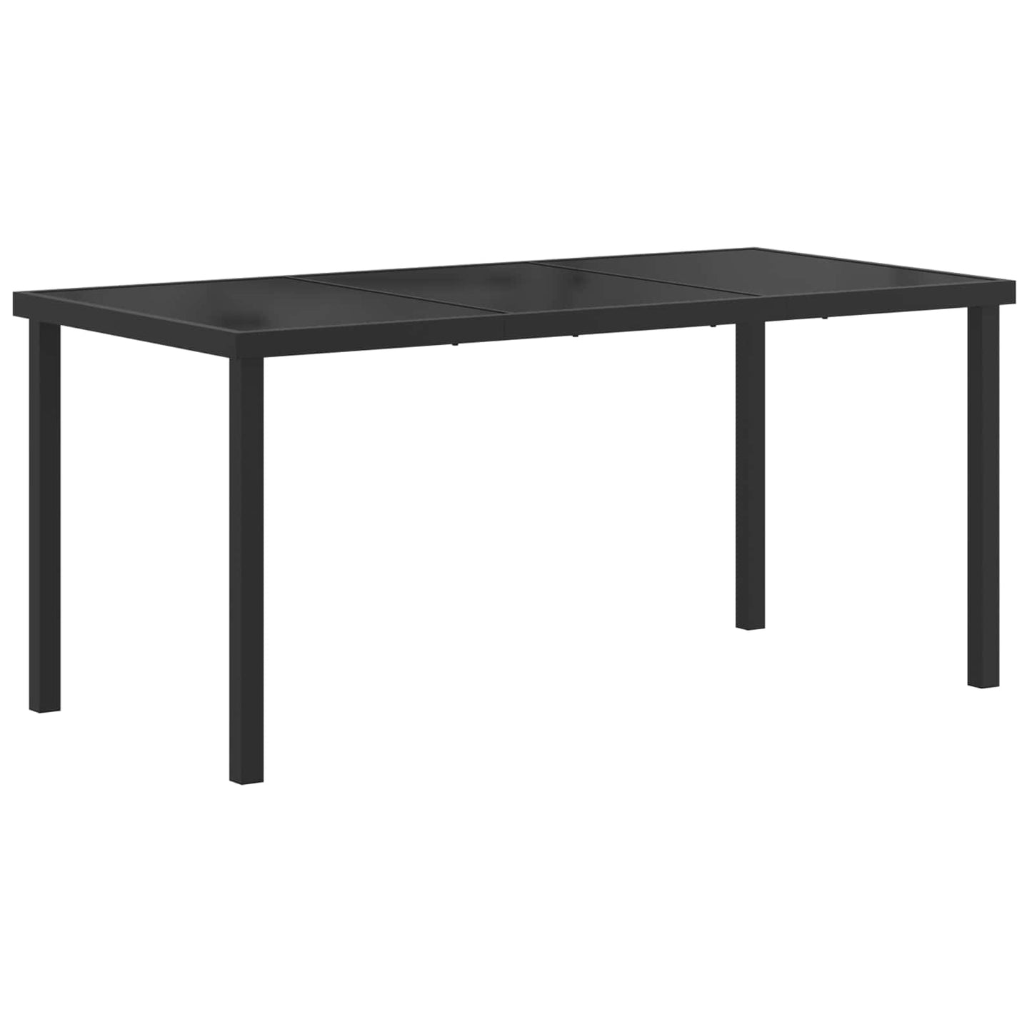 Outdoor Furniture Set 5 pcs Black and Anthracite Textilene
