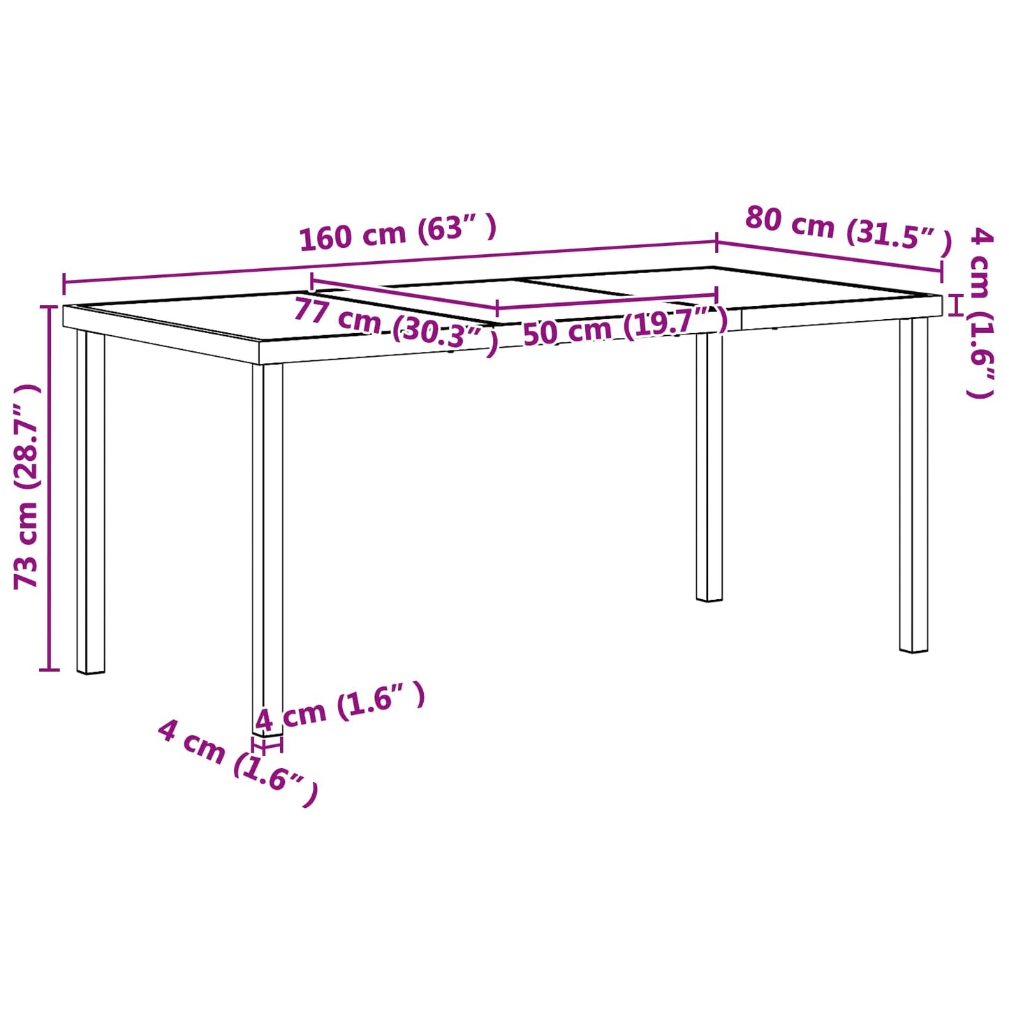 Outdoor Furniture Set 7 pcs Black and Anthracite Textilene