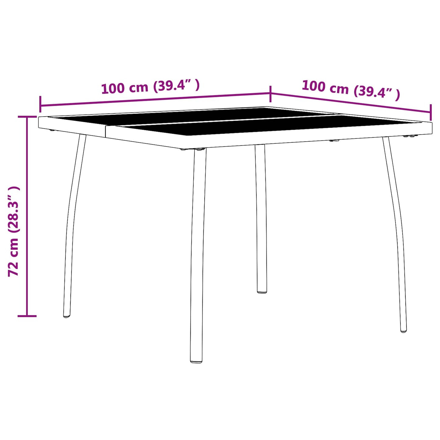 Outdoor Furniture Set Folding 3 pcs Anthracite Iron and Steel