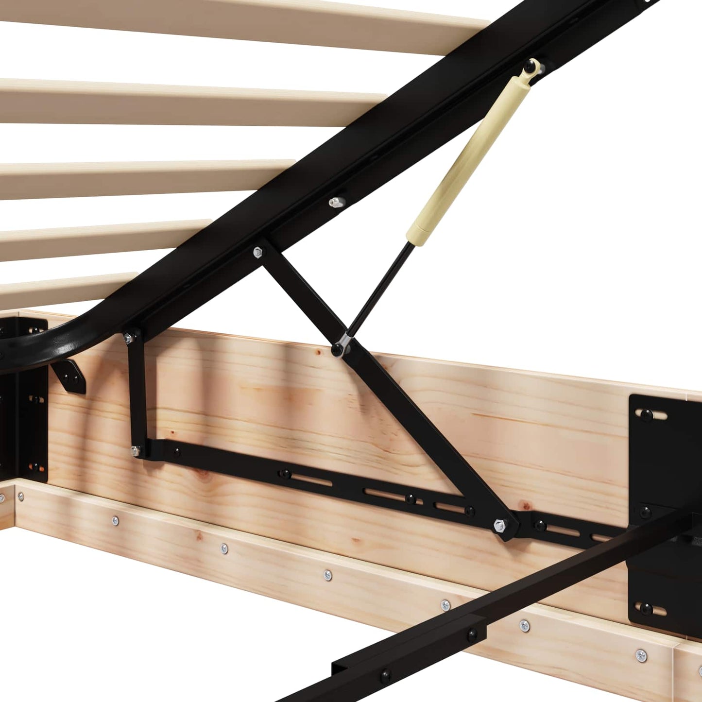 Ottoman Bed Frame Natural 80 x 200 cm Solid Pine Wood