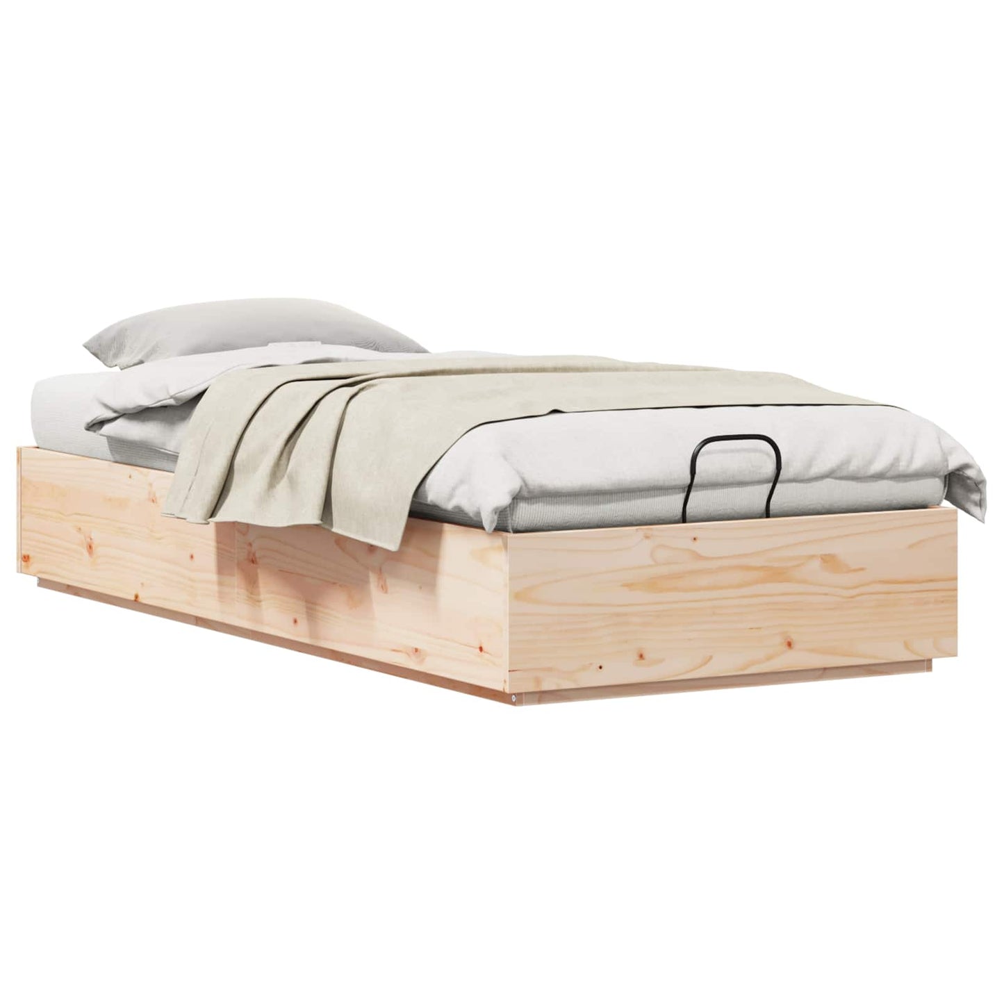 Ottoman Bed Frame Natural 80 x 200 cm Solid Pine Wood
