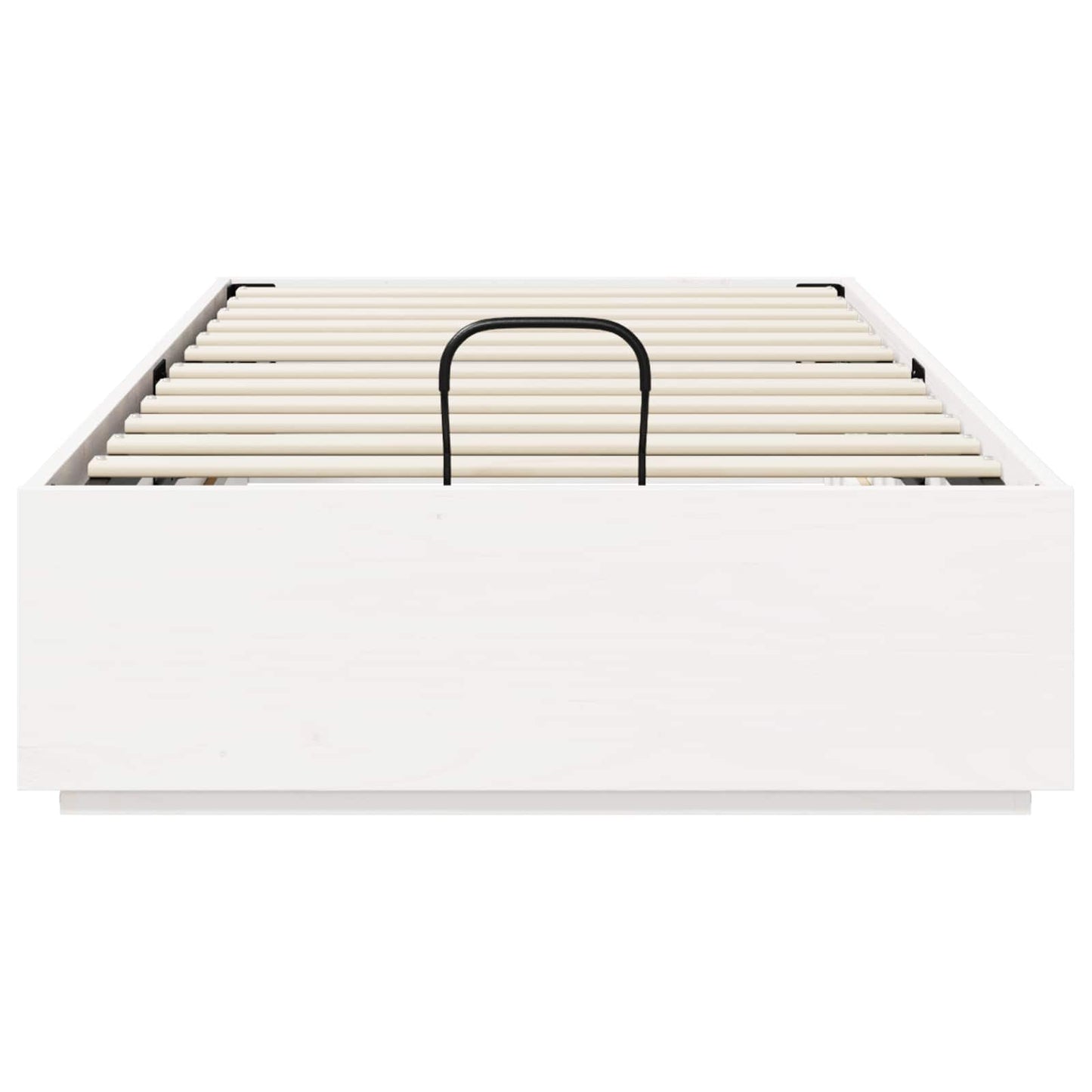 Ottoman Bed Frame White 80 x 200 cm Solid Pine Wood