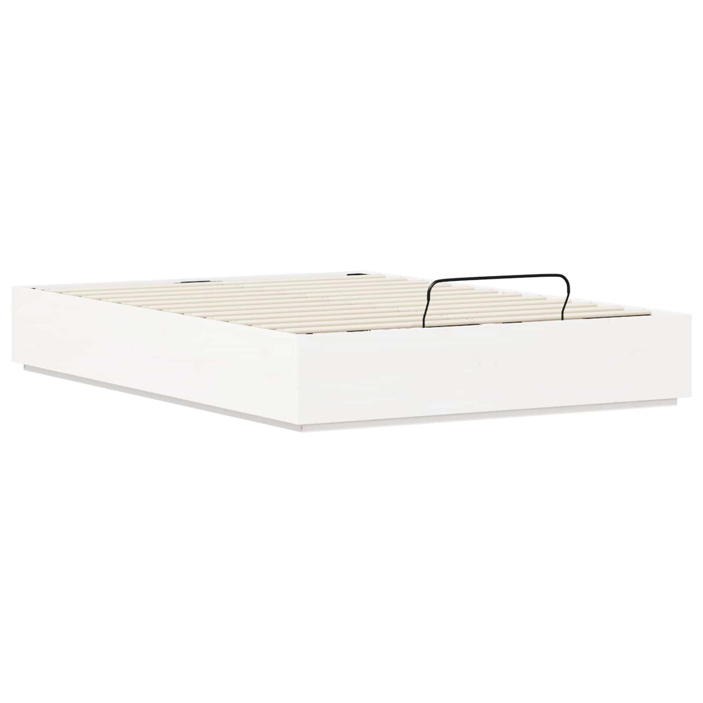 Ottoman Bed Frame White 120 x 190 cm Solid Pine Wood