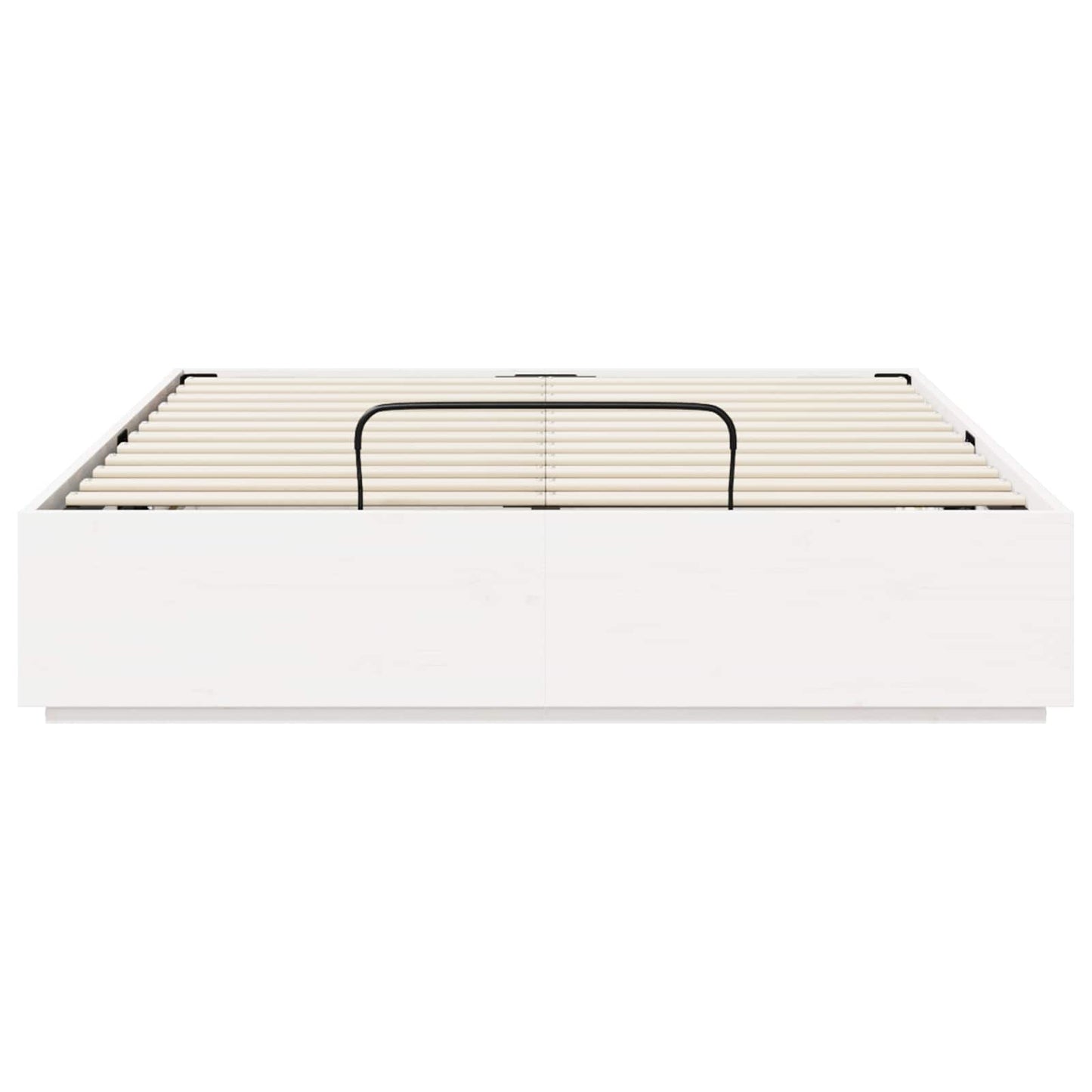 Ottoman Bed Frame White 120 x 190 cm Solid Pine Wood