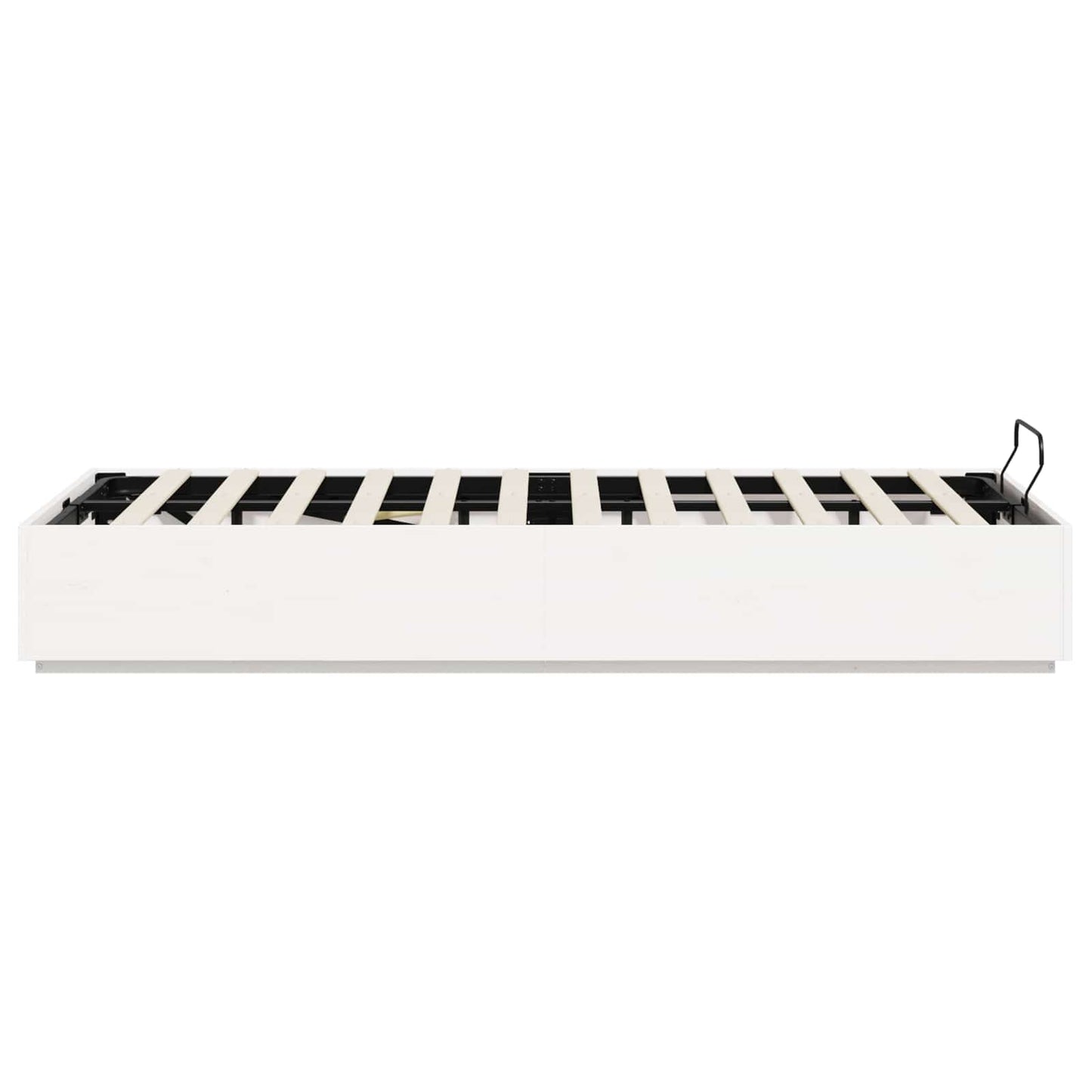 Ottoman Bed Frame White 120 x 200 cm Solid Pine Wood
