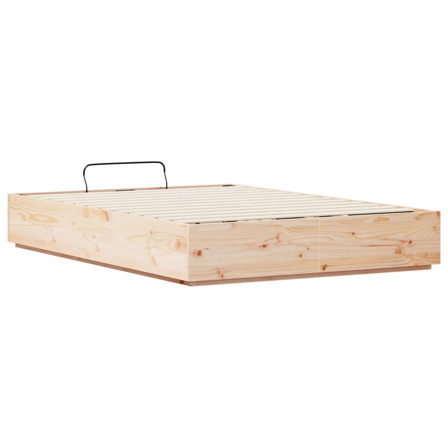 Ottoman Bed Frame Natural 140 x 200 cm Solid Pine Wood