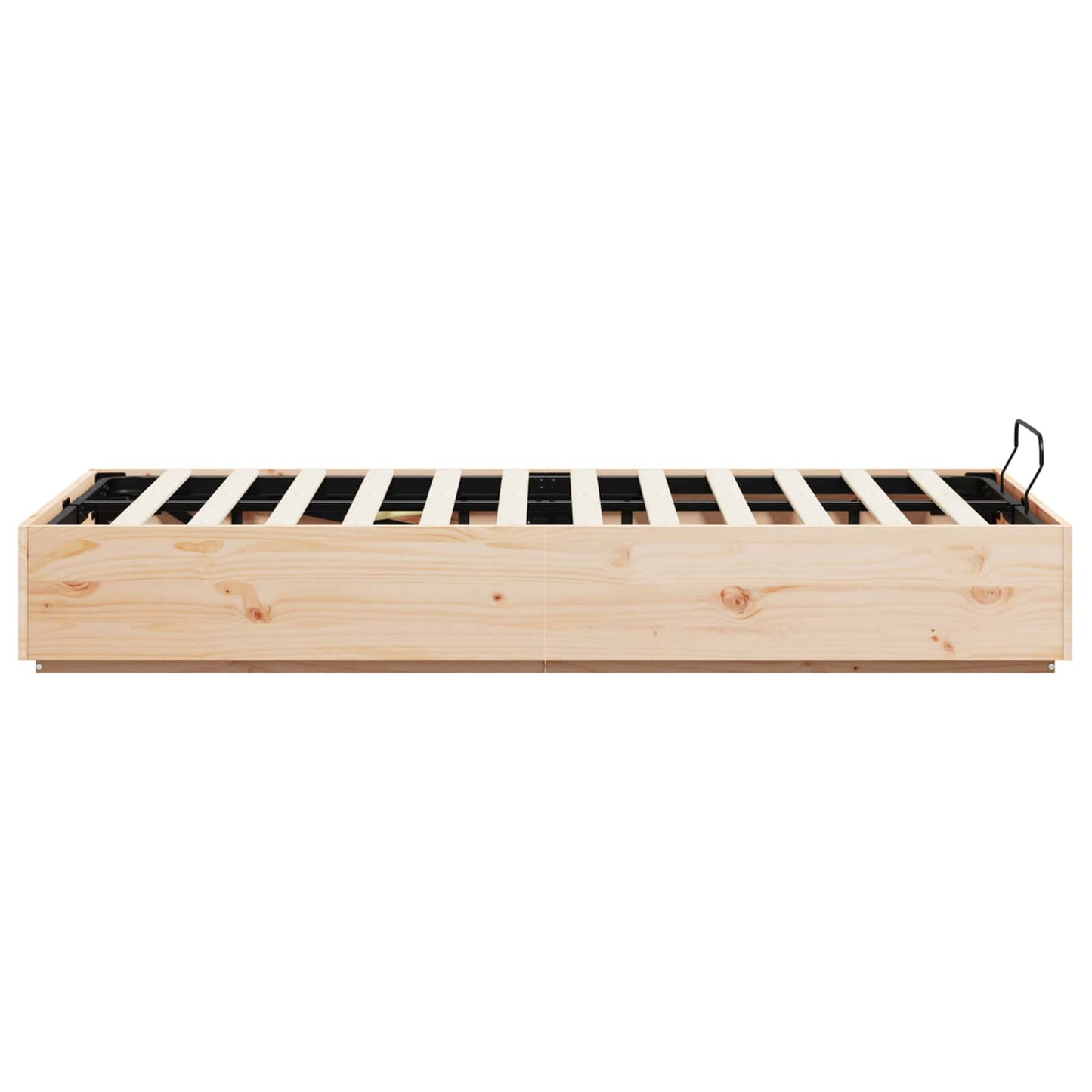 Ottoman Bed Frame Natural 140 x 200 cm Solid Pine Wood