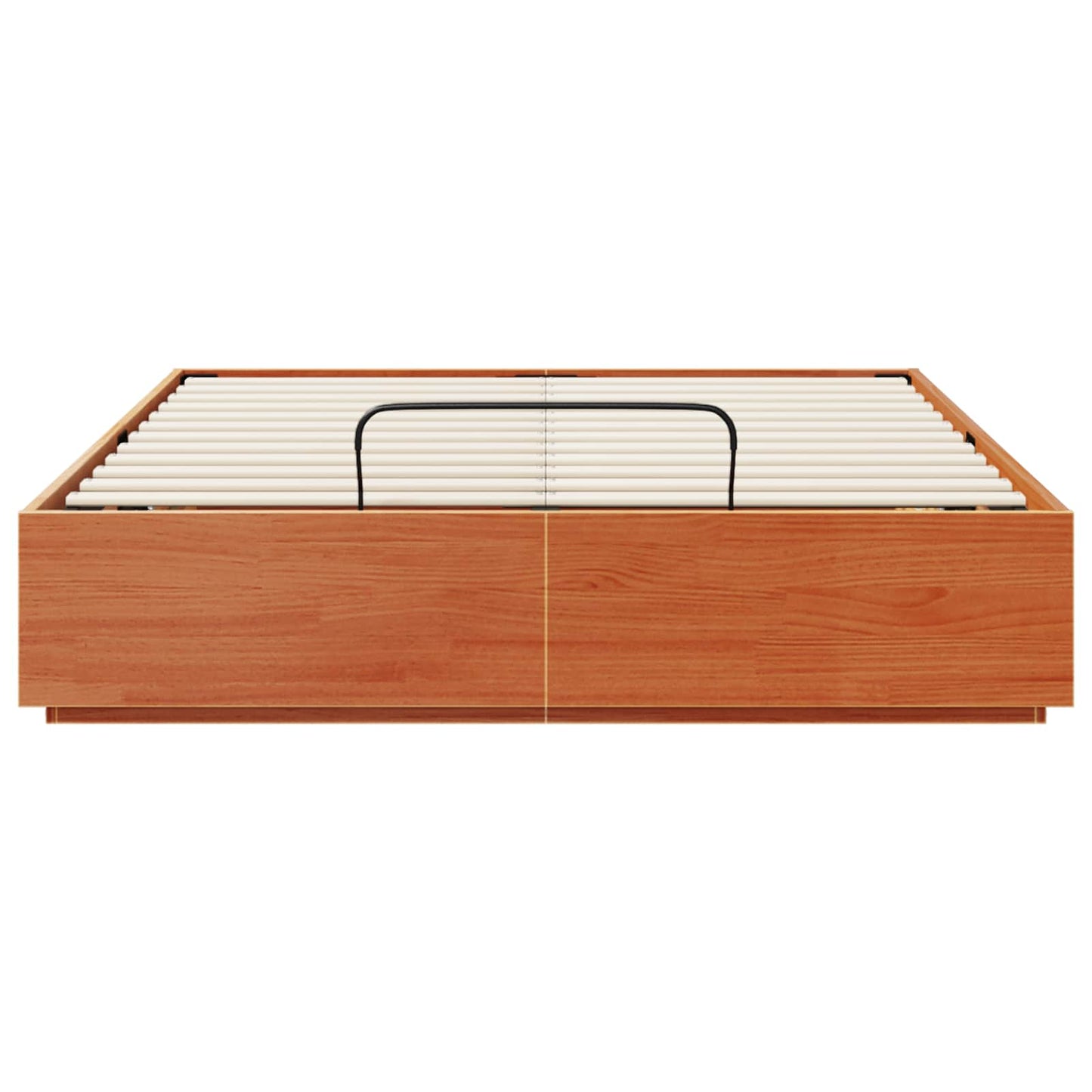 Ottoman Bed Frame Wax Brown 140 x 200 cm Solid Pine Wood