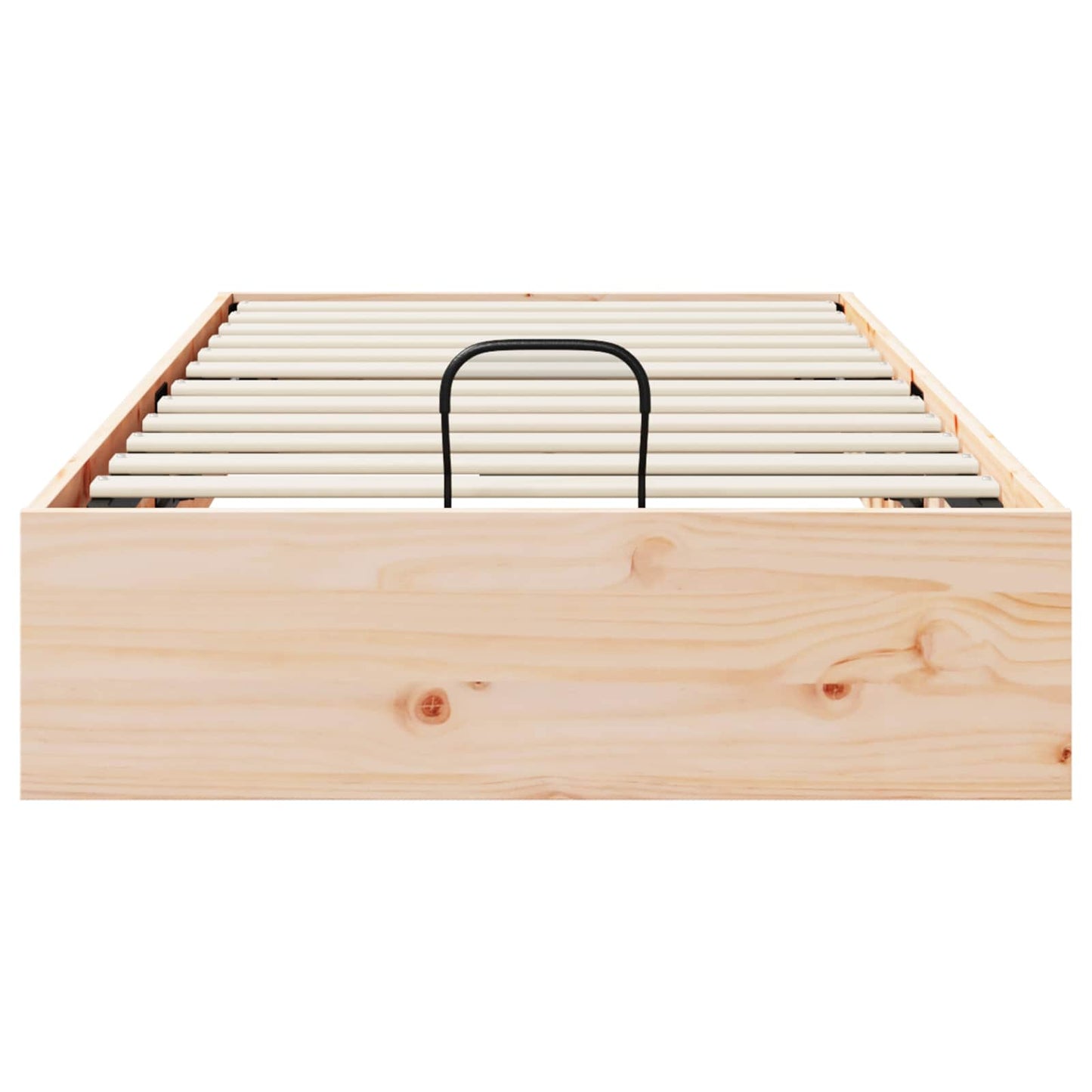 Ottoman Bed Frame with Storage Natural 70 x 190 cm