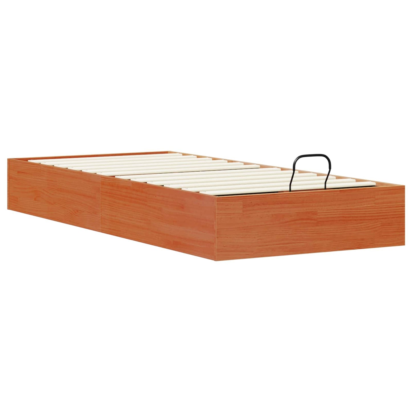 Ottoman Bed Frame with Storage Wax Brown 75 x 190 cm