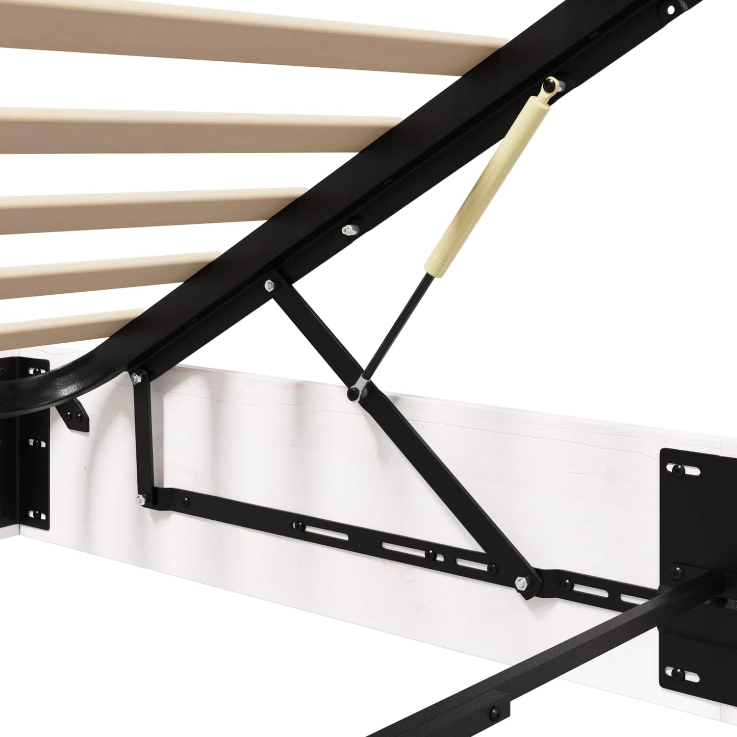 Ottoman Bed Frame with Storage White 90 x 190 cm