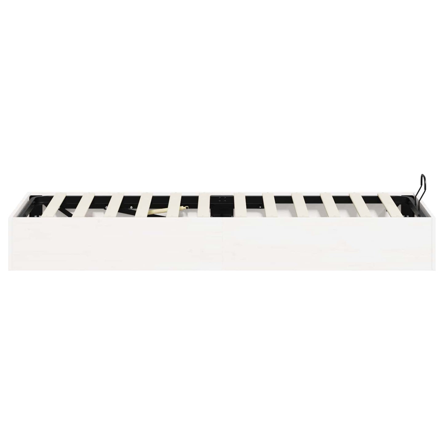Ottoman Bed Frame with Storage White 90 x 190 cm