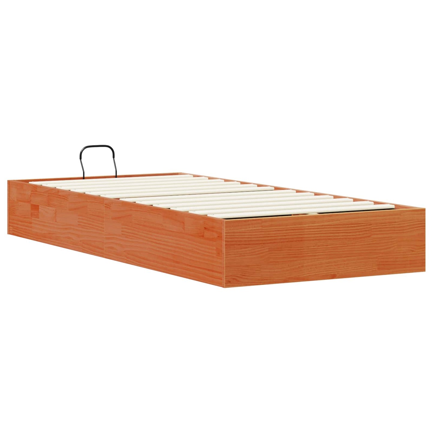 Ottoman Bed Frame with Storage Wax Brown 90 x 190 cm